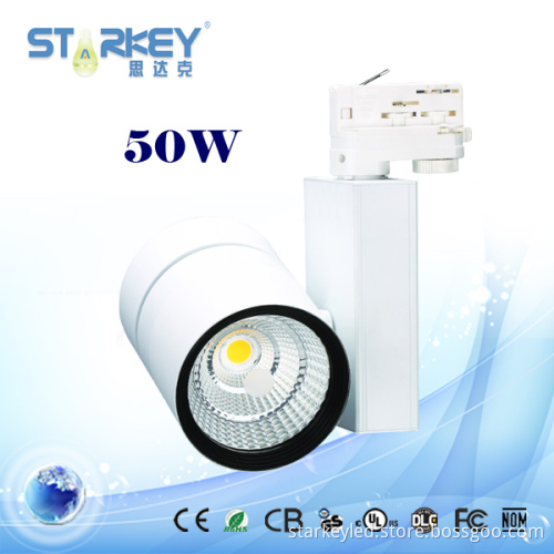 50W LED Track Light with Citizen COB Chip and Philips Driver